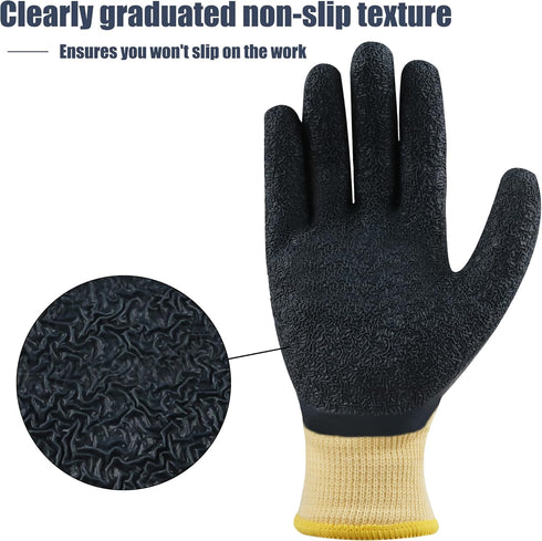 Insulated Electrician Gloves 400V High Voltage Resistant Gloves Flame Retardant Work Gloves, Electrical Rubber Non-slip Texture Design Gloves for Electricians Prevent Shock