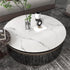 Stickyart White Marble Wallpaper Peel and Stick Thick Marble Contact Paper for Bathroom Countertops, 12"x160" Removable