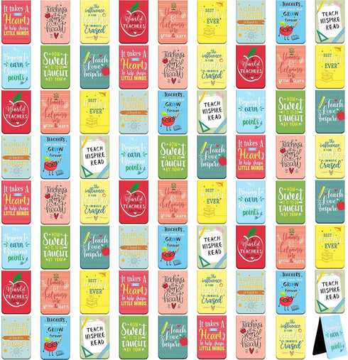 Zonon Teacher Bookmarks, Magnetic Bookmarks for Women, Teacher Appreciation Gifts in Bulk, 72 Pcs Page Clips