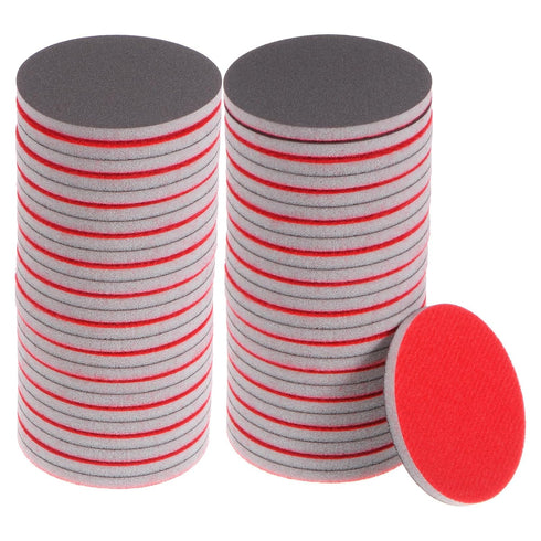 uxcell 50pcs 1500 Grit Sanding Sponge 3 Inch Hook and Loop Sponge