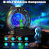 8-in-1 8 Sci-Fi Gateway Galaxy Projector Nebula Night Light for Kids Adults Teens with Plasma Ball, Alarm Clock