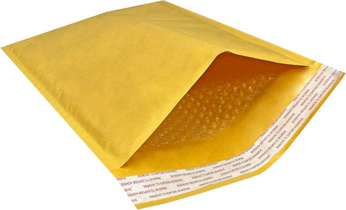Kraft Bubble Mailers - Pack and Ship (100pack, 4-9.5" x 14.5")