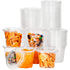 Leakproof BPA-Free 5.5oz Souffle Cups and Lids 100Pk. Stackable Portion Containers for