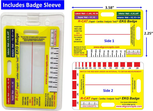 R-CAT EKG Identification Badge