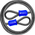 1/2Inch Heavy-Duty Security Cable Lock with Loops 4FT/6FT/8FT/10FT Bike Lock Cable Steel