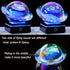 3d 80mm 3.15inch Solar System Model Galaxy Crystal Ball - Saturn Shape Outer Space Astronomy Gifts Room Decor Unique