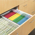 Smead Steel Hanging File Folder Frame, Letter Size, Adjustable Length 23" to 27", Gray