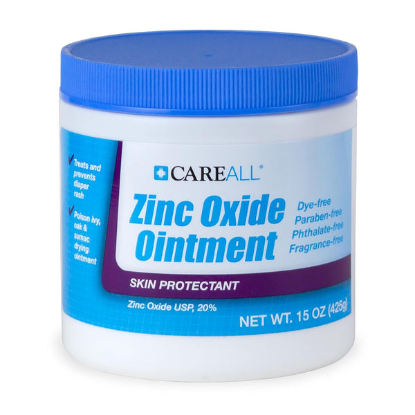 CareAll Zinc Oxide 20% Skin Protectant Barrier Ointment 15 oz., Provides Relief,
