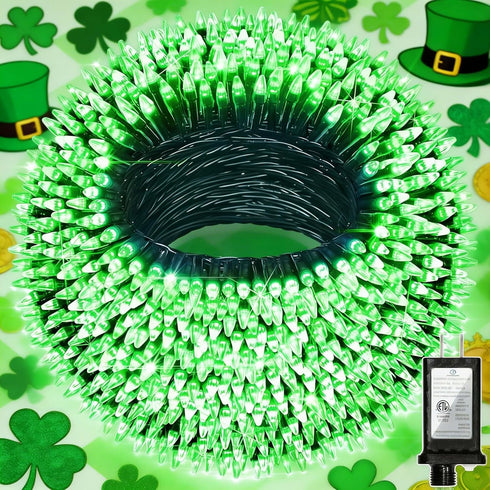 350LED 90FT Christmas Lights Indoor Outdoor, 12 Modes Green Outdoor String Lights