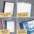 Better Office Products Ultra Durable Clear Front Report Covers, 25 Per Box, Letter Size, Assorted Colors, Poly Back Cover, with Fasteners, Lay Flat, Box of 25 by Better Office Products