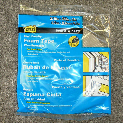 Weather Proof Closed Cell PVC Foam Tape MD Building Products 02279