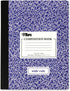 TOPS Composition Book, Wide/Legal Rule, Randomly Assorted Marble Cover, 100 Sheets, 9.75 x 7.5