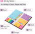 Mr. Pen Sticky Notes Set, 410 Pack, School and Office Supplies, Planner Sticky Note Dividers Tabs, Book Notes
