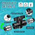 Boltigen 5Pack Pneumatic Push to Connect Ball Valve, 1/4”ODx 1/4“OD Quick Connect Air Control Fittings, 1/4"Air Flow Control Valve, Straight Tube Quick Connect Valve for Air Hydraulic by Boltigen