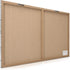 Navaris Magnetic Dry Erase Board - 16 x 24 inches Decorative White Board with Design, 5 Magnets and Marker