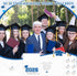 Motipuns 100 Sets 2026 Blue Graduation Thank You Cards with Envelopes and Stickers Pre-printed Message Bulk