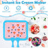 1+2PCS 2 Frozen Instant Ice Cream Maker, Food Grade Rolled Ice Cream Maker Machine with Shovel, Instant Cold Plate