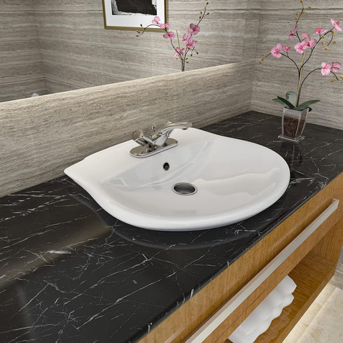 CRE8TIVE Black Marble Contact Paper for Countertops, Waterproof Peel and Stick Wallpaper 12"x80" for Cabinets
