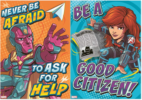 Eureka Marvel Motivational Poster Set, Bulletin Board Set, 10 Posters