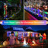 JMEXSUSS 200 LED Solar Rope Lights, 66ft Multicolor Trampoline Accessories, 8 Modes IP65 Waterproof Outdoor Lights