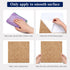 Felt Corkboards for Wall, 6 Pack 12 x 12-1/3" Brown Self-Adhesive Cork Board Tiles with 100 Push Pins