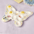 12 12.25 Inch Dolly Parton Jeweled Mosaic Butterfly Figural Deviled Egg Platter Dish, Ceramic Egg Holder Plate, Hole
