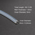 Silicone Tubing, 6mm ID x 9mm OD, 3.3ft (1m) Length, Flexible Silicone Rubber Tube Water Air Hose Pipe for Pump Transfer Transparent