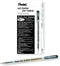 Pentel Gel Roller for Fabric, 1.0mm, Bold Lines, Permanent Black Ink, Box of 12 (BN15-A)