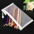 MECCANIXITY Mesh Zipper Bags, B6 Nylon Zip Pouch Pencil Case Storage Pockets for Travel Office Accessories (White, Pack