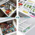 Multi Level Smart Drawer Organizer, Expandable Storage Trays for Jewelry, Cosmetics, Tools, Battery, White