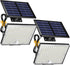 SUPERDANNY Solar Outside Lights with 113 Bright LEDs 7000K, Motion Sensor Outdoor