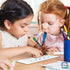 SCRIBBLEDO Dry Erase Ten Frame Board 4" x 12" Double Sided for Kids to Visualize Base 10 Number Concepts