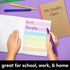 PAPERAGE 6-Pack Composition Notebook Journals, 120 Pages, Kraft Cover with Rainbow Spines, Small Size, 8 x 5.75 in