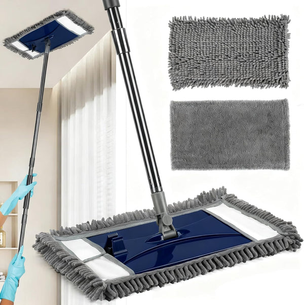 VOUBIEN Wall Cleaner Mop with Long Handle, Extra Wall Dust Mop for Washing