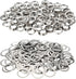 WILLBOND Grommet and Washer Kit, Finish Eyelet for Clothes, Fabric, Leather Tag Bag (500 Pieces, Silver, 1/2 Inch)