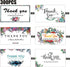 DOFE 300PCS Cards,6 3.5*1.97Customer Thank You For Supporting My Business Styles Appreciation Card For Shop Online