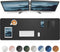 Large Desk Pad Mat, Mouse Pad, Non-Slip PU Leather Desk Blotter, Waterproof Keyboard Mat for Office/Home (Black, 48" x