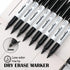 72 Pack 0.7mm, cloudriver Dry Erase Markers Ulta Fine Tip, Black Whiteboard Marker, Low Odor, For Office And Home