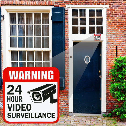 20 2 5 5 Inches 3 4 Inches 24 Tatuo Pieces Video Surveillance Sticker Sign Decal Size for Home Business Camera Alarm