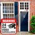 20 2 5 5 Inches 3 4 Inches 24 Tatuo Pieces Video Surveillance Sticker Sign Decal Size for Home Business Camera Alarm