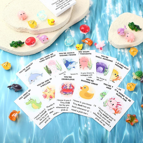 Briwooody 120 Set Pcs Employee Appreciation Gifts Bulk for Coworkers Teachers End of Year Presents Resin Toys Pun