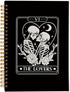 Gothic Spiral Notebook, Couple Journal for Women Men Writing, 8.3×5.5 Inch