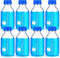 Irenare 8 Pieces Media Storage Bottles, 1000 ml Borosilicate Glass, Round Graduated with Blue GL45 Screw Cap