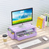 2 gianotter Desk Organizers and Accessories, Monitor Stand with Drawer and Pen Holder, Purple Desk Accessories