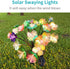 2 Pack JJGoo Solar Garden Lights, Solar Flower Swaying Light for Outside, New Upgraded Outdoor Waterproof Light