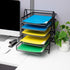 Mind Reader Paper Tray and File Folder Set, Desktop Organizer, Storage for Office, Metal Mesh, 11.75"L x 14"W x 14.5"H,