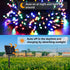 2 Pack 72ft 200 8 Flacchi Solar String Lights Each LED Modes Outdoor String Lights Waterproof Solar Fairy Lights