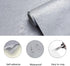 Silver Grey Contact Paper 16"x198" - Peel and Stick Waterproof Decorative Self-Adhesive Vinyl Wrap for Cabinets and