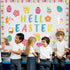 Happy Easter Bulletin Board Set Easter Egg Border Rabbit Bunny Chick Spring Cutouts for Kids Classroom School Decor