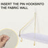 KjsEphitelian 2-Pack Hooks12x6.0in Cubicle Shelf For Fabric Walls With White Wooden Cubicle Shelf Hanging Organizer